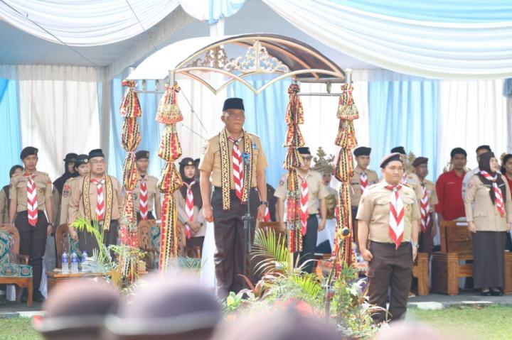 Pramuka Unila Gelar LKA 2025 Cetak Generasi Tangguh Berkarakter